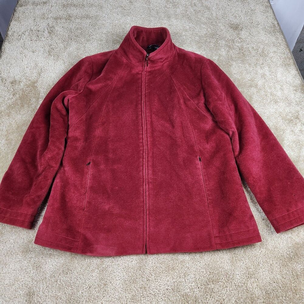 Jones New York Wool Blend Zip Up Long Sleeve Coat Jacket US Women's 16